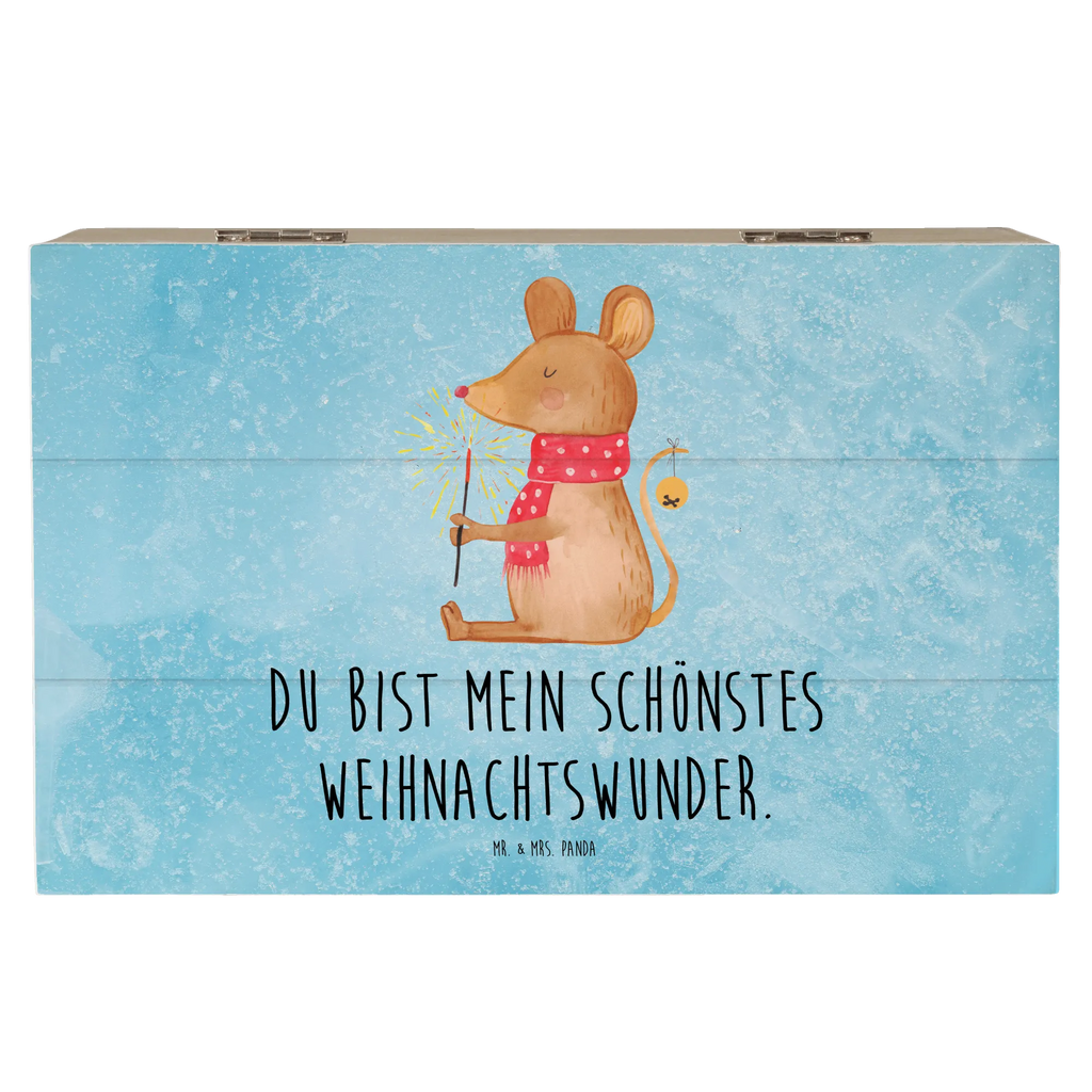 Holzkiste Maus Weihnachten Erinnerungskiste, Aufbewahrungsbox, Geschenkdose, Dekokiste, Schatulle, Holzkiste, Schatzkiste, Truhe, Kiste, Erinnerungsbox, Geschenkbox, XXL, Winter, Weihnachten, Weihnachtsdeko, Nikolaus, Advent, Heiligabend, Wintermotiv, Weihnachtsgruß, Maus, Frohe Weihnachten, Weihnachtswunder, Mäuschen, Weihnachtsmotiv