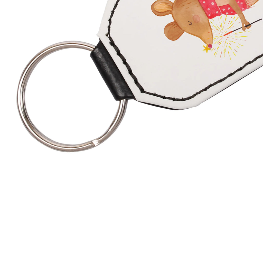 Rectangular key ring Mouse Christmas bag pendant, pendant, lucky charm, key ring, keychain, Winter, Christmas, Christmas time, snow, christmas, mouse, christmas greeting, christmas motive, merry christmas, christmas miracle