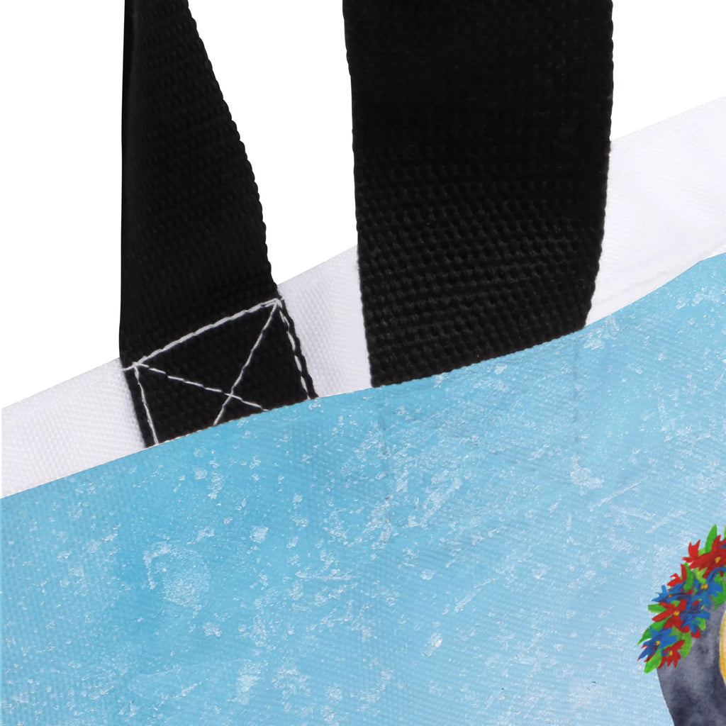 Shopper Pinguin Blumen Tüte, Strandtasche, XXL Tasche, Ausflug, Schulbeutel, Schultasche, Freizeittasche, Alltagstasche, Schultertasche, XL, Beutel, Tragebeutel, Stofftasche, Einkaufsbeutel, Shopper, Einkaufstasche, Pinguin, Geschenkidee, Liebeskummer, Motivation, Lebenslust, Lebensziele, Universum, Pinguine, Blumenkranz, Ziele, Wünsche, Leben