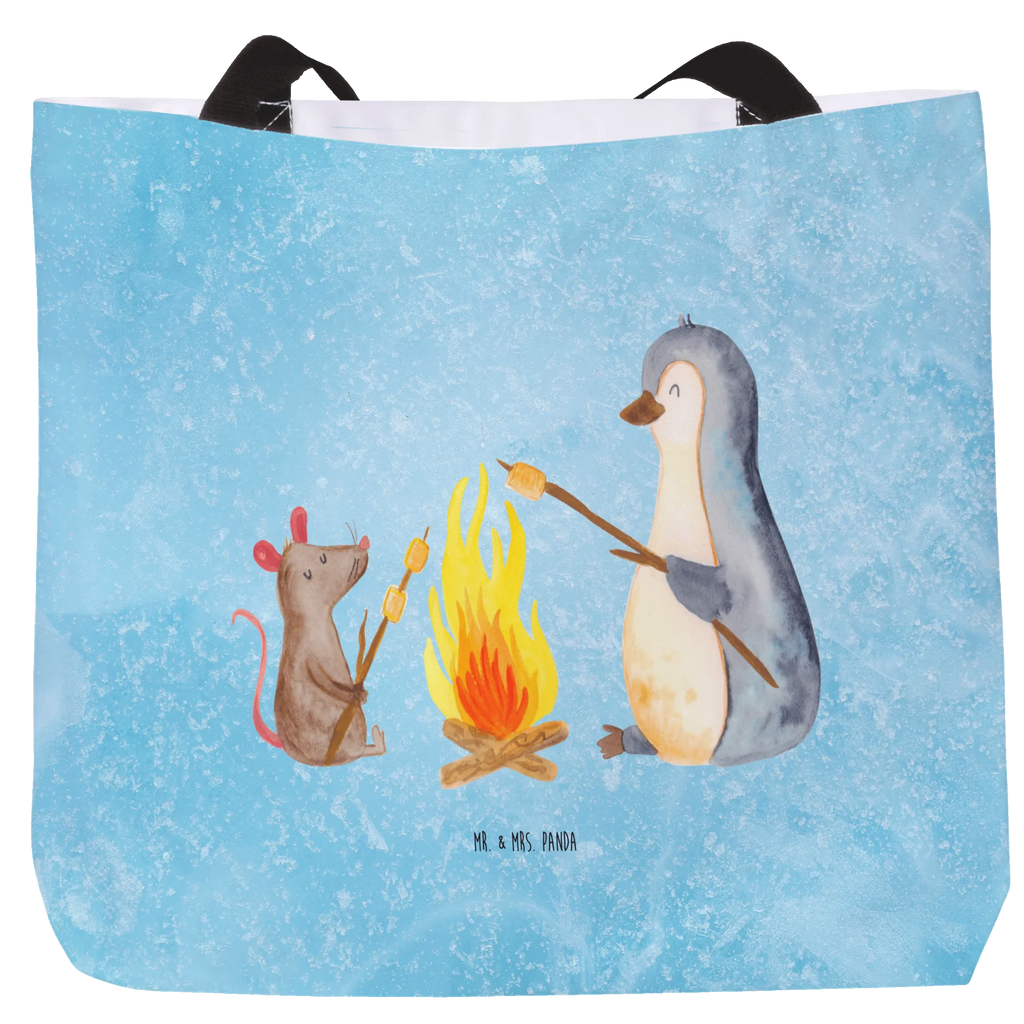 Shopper Pinguin Lagerfeuer Tragebeutel, Schulbeutel, Shopper, Einkaufstasche, Einkaufsbeutel, Schultasche, Tasche, Beutel, Strandtasche, Freizeittasche, Alltagstasche, Pinguin, Marshmallows, Liebe, Lagerfeuer, Motivation, Lebensmotivation, Lebensspruch, Büroalltag, Maus, Job, Pinguine, Büro, Leben, grillen, Arbeit, Neustart, Feuer