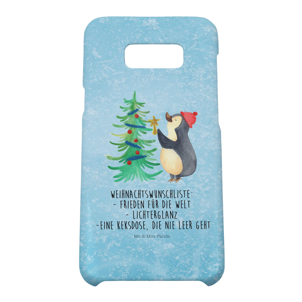 Etui na iPhone 10 Pingwin choinka Iphone 10, Handycover, Handy Case, Handyhülle, Iphone X, Handy, Hülle, Cover, Wintermotiv, Weihnachten, Winter, Weihnachtsdeko, Nikolaus, Advent, Heiligabend, Pinguin