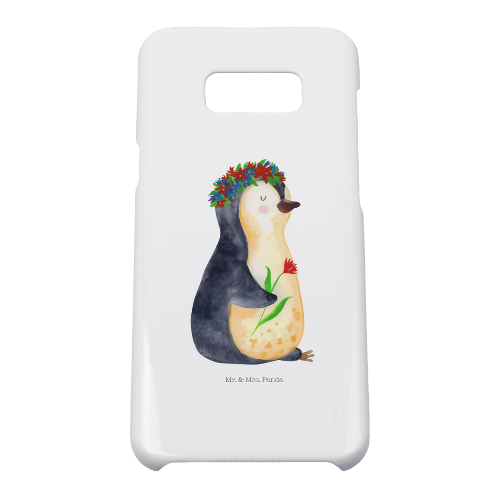 Etui na iPhone 10 pingwin kwiaty Pinguin