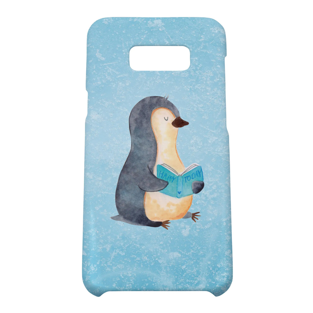 Etui na iPhone 10 pingwin książka Handy Case, Iphone X, Iphone 10, Handycover, Hülle, Cover, Handy, Handyhülle, Pinguin, Pinguine, Bücherwurm, Nichtstun, Buch, Lesen, Ferien, Faulenzen, Freizeit, Urlaub