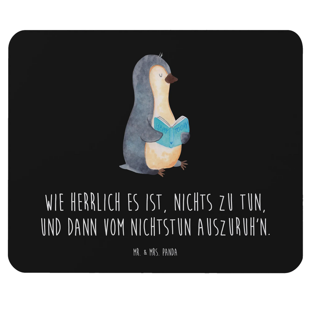 Mouse mat Penguin A book Motif, mousepad, Office, fun, Study, Mouse, Work, Print, Pad, PC, Student, Mouse Pad, saying, Gift, Penguin, North Pole, Winter, Penguins, bookworm, leisure, vacation, reading, penguins, doing nothing, lazing around, holidays, book