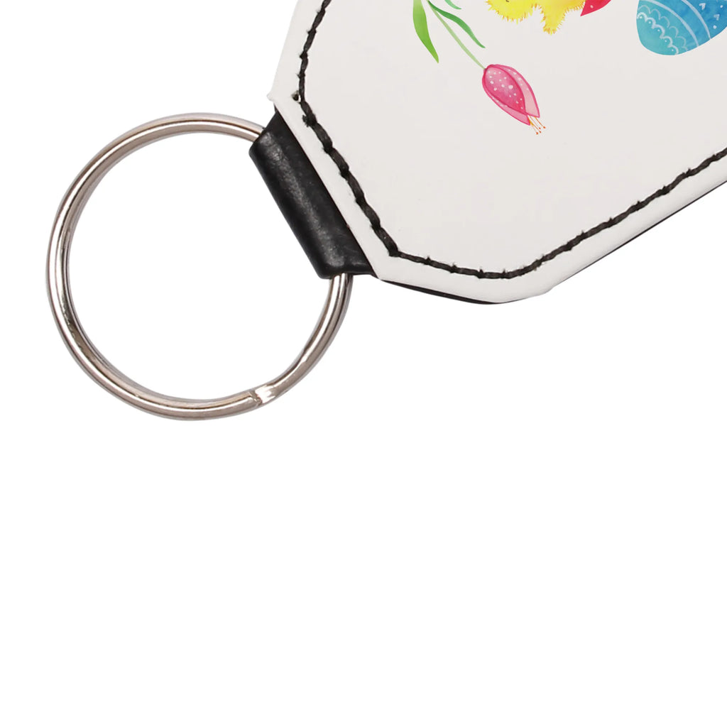 Rectangular key ring chick Hatch bag pendant, key ring, lucky charm, pendant, keychain, Easter, Easter bunny, Easter egg, Chicks, egg, best wishes, joy, greetings, Easter greetings, spring fever, Easter eggs, happy Easter
