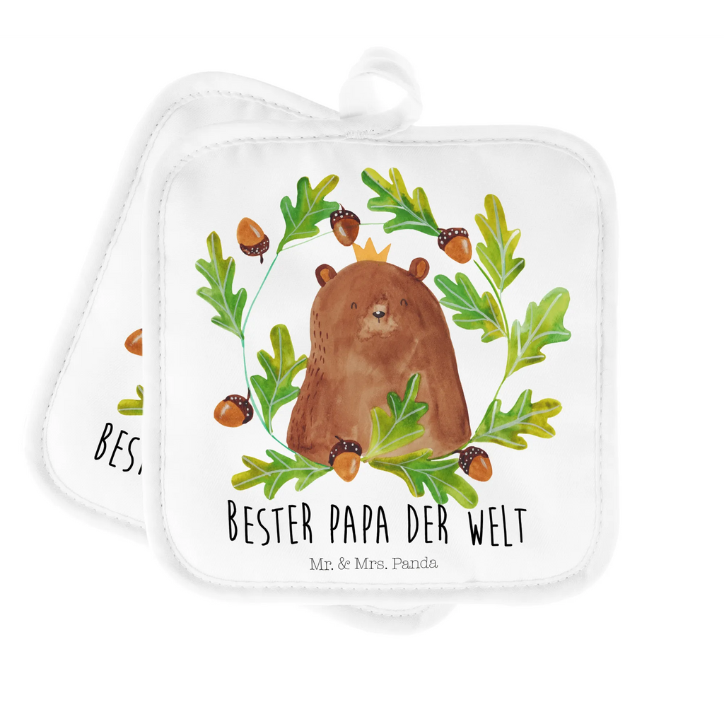 2er Set Topflappen  Bär König Topfuntersetzer, Topflappen Set, topfhalter, 2er Set Topflappen, Topflappen, Topflappenset, Topfhandschuhe, Topflappen 2er Set, Teddy, Teddybär, Bär, Papi, Vatertag, Dad, Vater, Papa, Bester Papa, Papa Bär, Weltbester Papa, Daddy, Bester Vater