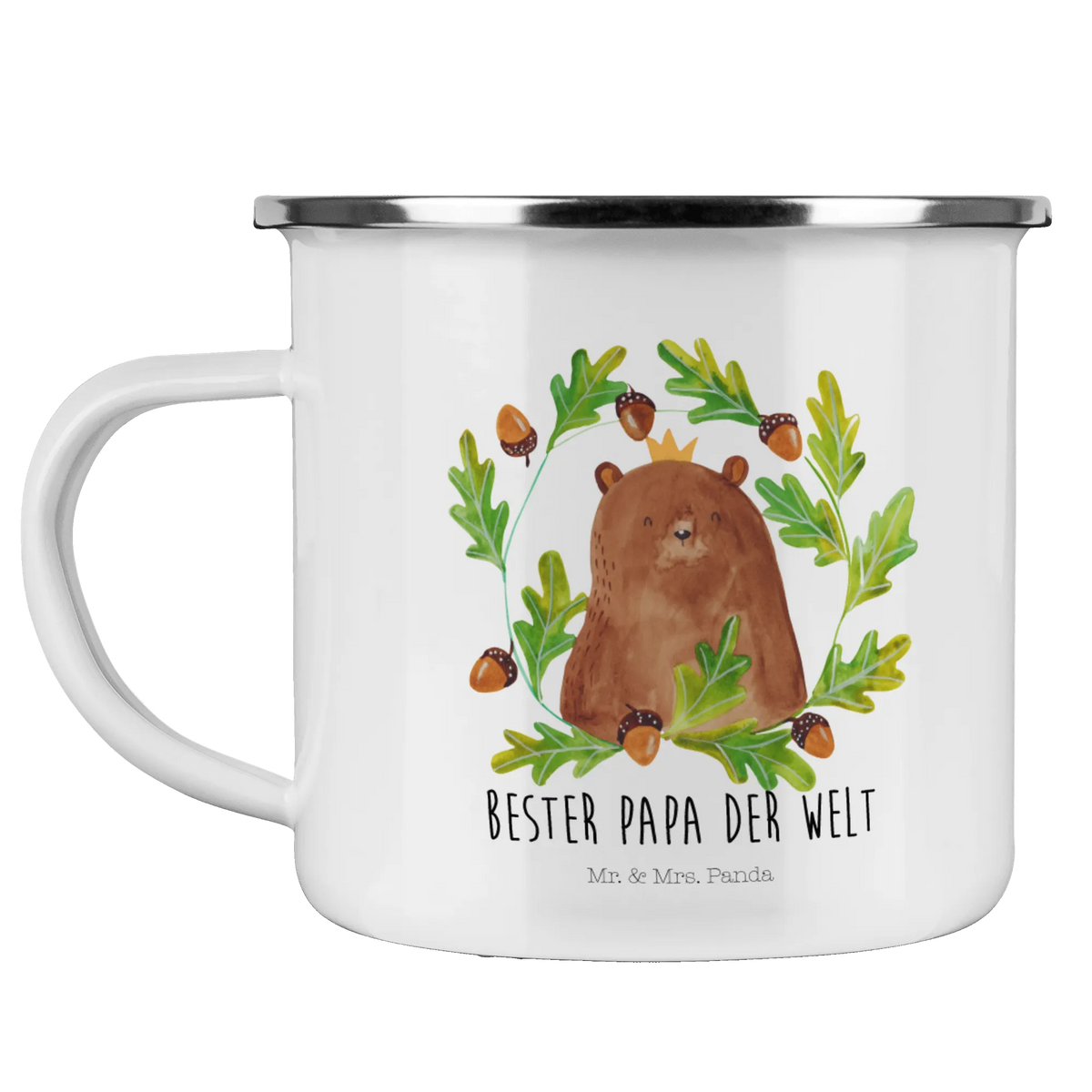 Camping Emaille Tasse Bär König reisetasse, becher emaille, wandertasse, Campingbecher, Emaille Tasse, wanderbecher, Tasse Emaille, Kaffeepott, Blechtasse, Emailletasse, Campingtasse, outdoortasse, metallbecher, Pott, Motivtasse, Teetasse, Teebecher, Outdoor Becher, Reisebecher, Haferl, emaillebecher, Emaille Becher, Outdoor Tasse, blechbecher, Teddy, Teddybär, Bär, Papi, Bester Papa, Dad, Papa, Bester Vater, Vatertag, Weltbester Papa, Daddy, Vater, Papa Bär