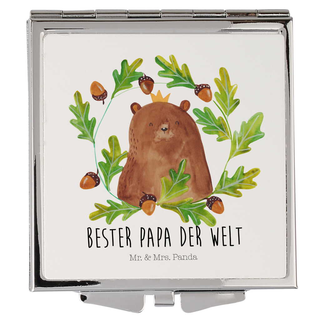 Kwadratowe lusterko do torebki Niedźwiedź król Kompaktspiegel, Kosmetikspiegel Klein, Silber, Handspiegel Zum Mitnehmen, Schminkspiegel To Go, Reise Spiegel, Tragbarer Spiegel, Schminkspiegel Kompakt, Klappbarer Taschenspiegel, Spiegel Für Make-Up Tasche, Spiegel Für Handtasche, Handspiegel Mit Hülle, Handtaschenspiegel, Quadratischer Handspiegel, Handspiegel Für Damen, Handspiegel Geschenkidee, Mini Spiegel, Klappspiegel, Spiegel Für Schminktasche, Runder Taschenspiegel, Taschen-Kosmetikspiegel, Spiegel Für Unterwegs, Taschenspiegel, Klappbarer Handspiegel, Deko Handspiegel, Design Taschenspiegel, Vintage Kompaktspiegel, Teddy, Bär, Teddybär, Bester Vater, Vater, Bester Papa, Weltbester Papa, Daddy, Dad, Vatertag, Papa, Papi, Papa Bär