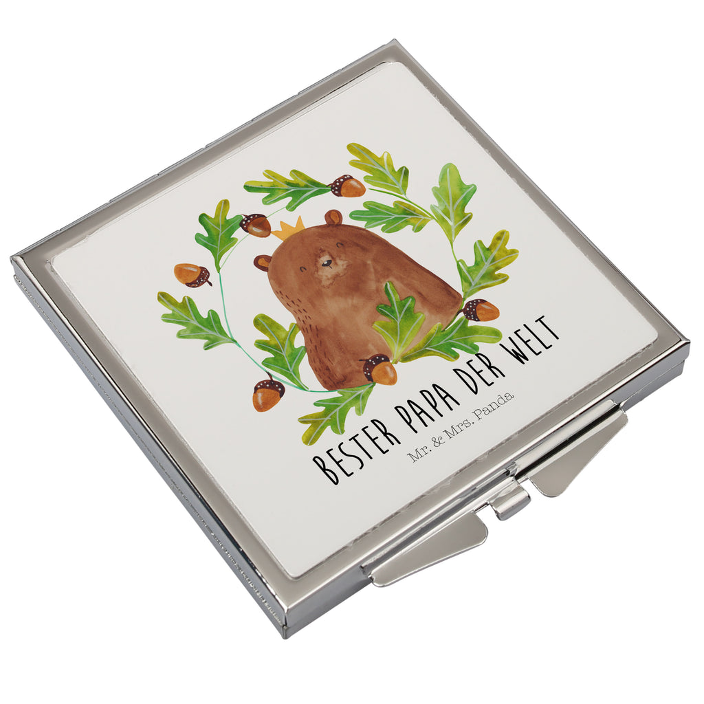 Kwadratowe lusterko do torebki Niedźwiedź król Kompaktspiegel, Kosmetikspiegel Klein, Silber, Handspiegel Zum Mitnehmen, Schminkspiegel To Go, Reise Spiegel, Tragbarer Spiegel, Schminkspiegel Kompakt, Klappbarer Taschenspiegel, Spiegel Für Make-Up Tasche, Spiegel Für Handtasche, Handspiegel Mit Hülle, Handtaschenspiegel, Quadratischer Handspiegel, Handspiegel Für Damen, Handspiegel Geschenkidee, Mini Spiegel, Klappspiegel, Spiegel Für Schminktasche, Runder Taschenspiegel, Taschen-Kosmetikspiegel, Spiegel Für Unterwegs, Taschenspiegel, Klappbarer Handspiegel, Deko Handspiegel, Design Taschenspiegel, Vintage Kompaktspiegel, Teddy, Bär, Teddybär, Bester Vater, Vater, Bester Papa, Weltbester Papa, Daddy, Dad, Vatertag, Papa, Papi, Papa Bär