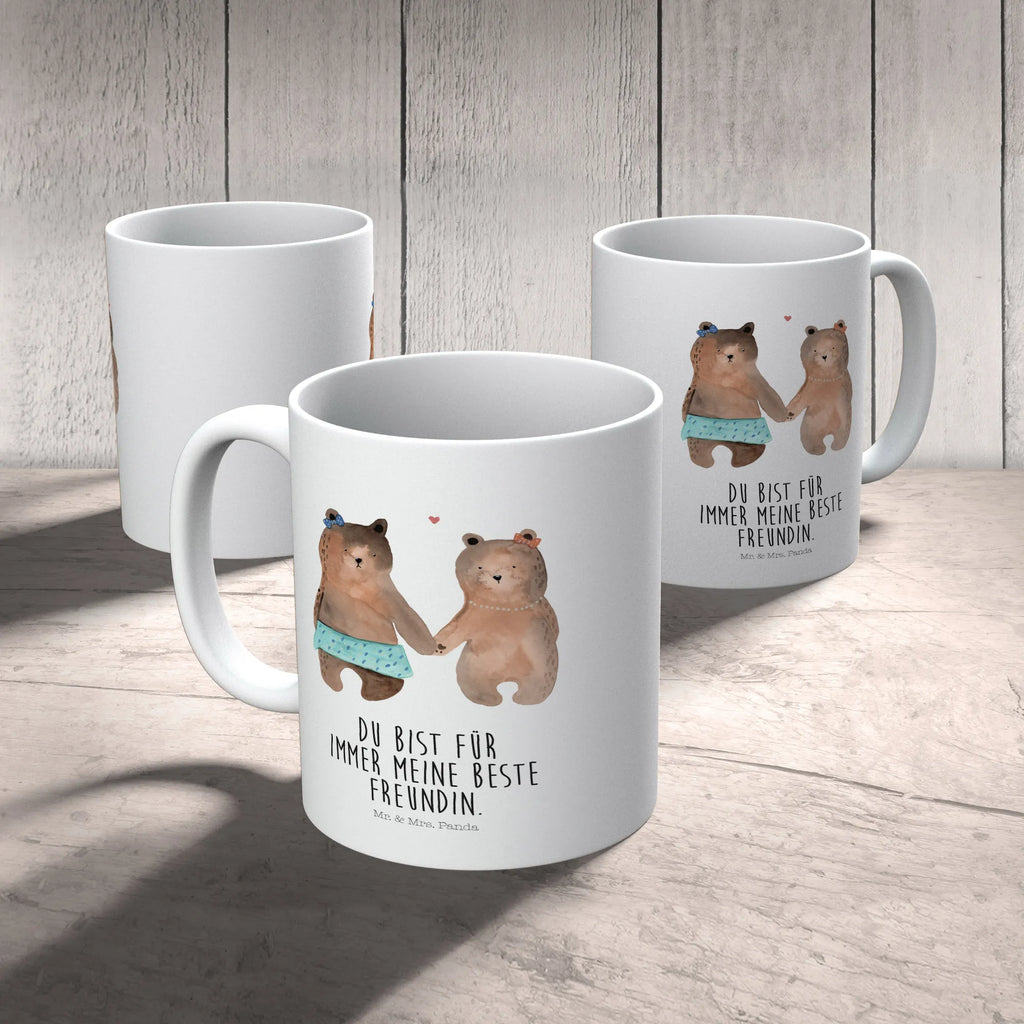 Child's mug bear Girlfriend camping mug, drinking cup, kindergarten, plastic cup, coffee cup, mug, bear, teddy, teddy bear, cuddly toy, bear girlfriend best friend love proof of love loves buddy buddy