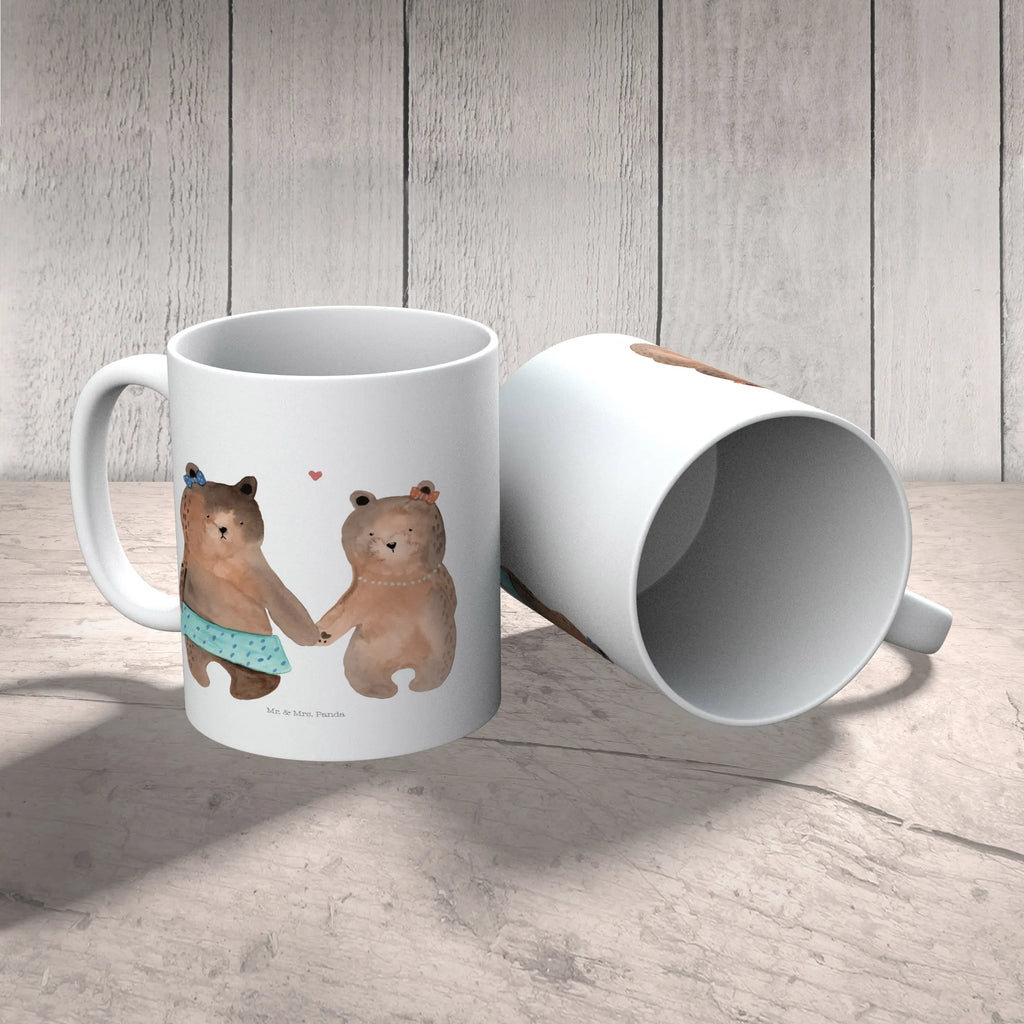 Child's mug bear Girlfriend camping mug, drinking cup, kindergarten, plastic cup, coffee cup, mug, bear, teddy, teddy bear, cuddly toy, bear girlfriend best friend love proof of love loves buddy buddy