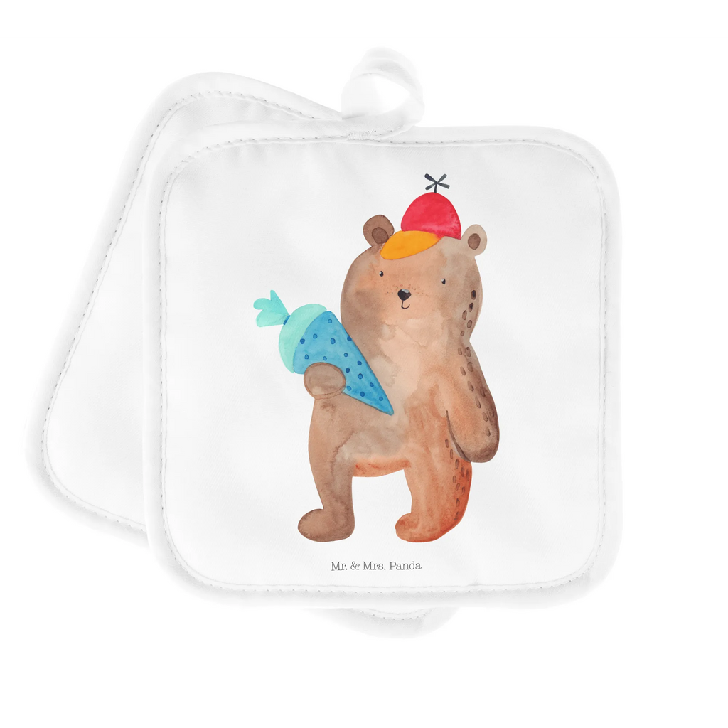 2-elementowy zestaw podkładek pod garnki Niedźwiedź Torebka szkolna Topflappen lustig, Topflappenset, Topflappen Set, Topfhandschuhe, Ofenhandschuh, Topflappen mit Spruch, Topfhandschuh, Topfuntersetzer, Topflappen 2er Set, Topflappen, Ofenhandschuhe, Schöne Topflappen, Bär, Teddy, Teddybär, Erster Schultag Geschenk, Schulanfang, Einschulung Geschenk, Grundschule, Schulbeginn, Bär Motiv, Schule Geschenk, Schultüte