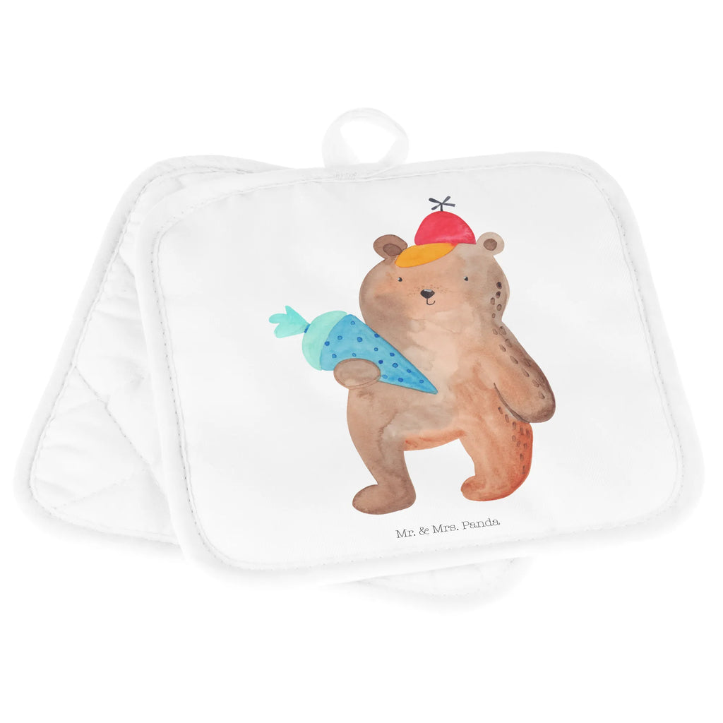 2-elementowy zestaw podkładek pod garnki Niedźwiedź Torebka szkolna Topflappen lustig, Topflappenset, Topflappen Set, Topfhandschuhe, Ofenhandschuh, Topflappen mit Spruch, Topfhandschuh, Topfuntersetzer, Topflappen 2er Set, Topflappen, Ofenhandschuhe, Schöne Topflappen, Bär, Teddy, Teddybär, Erster Schultag Geschenk, Schulanfang, Einschulung Geschenk, Grundschule, Schulbeginn, Bär Motiv, Schule Geschenk, Schultüte