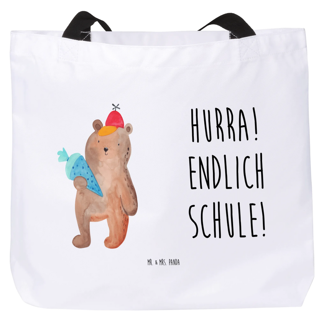 Shopper bear School cone beach bag, carrier bag, large, woman, bag, XXL, shopping bag, shopper, handle bag, bear, teddy, teddy bear, cuddly toy, School enrolment gift, Starting school, First day of school gift, Primary school, School bag, School gift, Bear motif