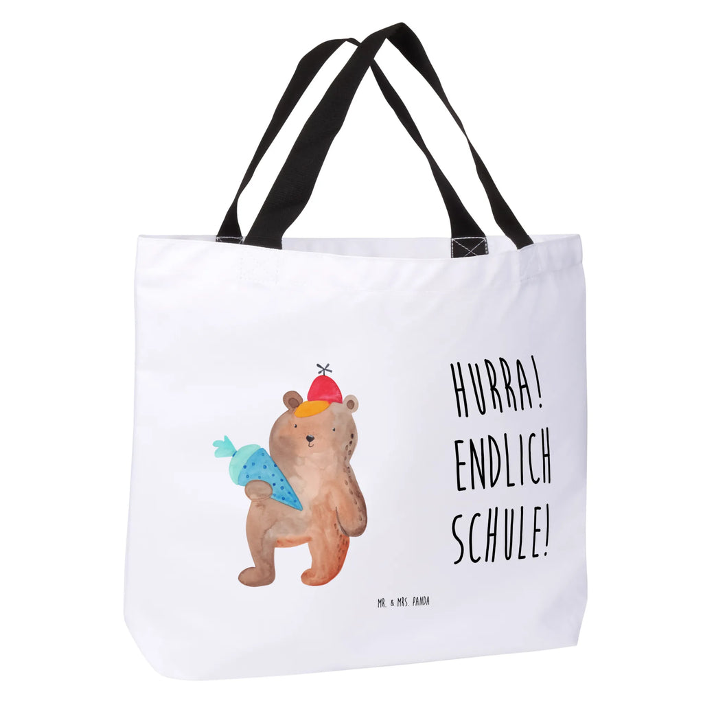 Shopper bear School cone beach bag, carrier bag, large, woman, bag, XXL, shopping bag, shopper, handle bag, bear, teddy, teddy bear, cuddly toy, School enrolment gift, Starting school, First day of school gift, Primary school, School bag, School gift, Bear motif