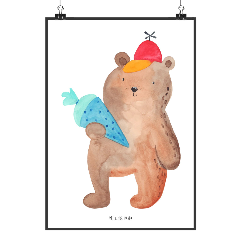 Plakat Niedźwiedź Torebka szkolna Bild für Wand, wanddruck, drucke, Mr. & Mrs. Panda Poster, Designposter, wanddeko, wandkunst, Plakat, Deko Bild, grafikposter, Kunstdruck, Wanddekoration, Posterdruck, kunstdruck poster, Wandbild, Wanddeko Bild, Bild, Wandposter, kunstposter, kunst für die wand, Poster, Wandschmuck, Teddybär, Bär, Teddy, Grundschule, Schulbeginn, Einschulung Geschenk, Schule Geschenk, Bär Motiv, Schultüte, Schulanfang, Erster Schultag Geschenk