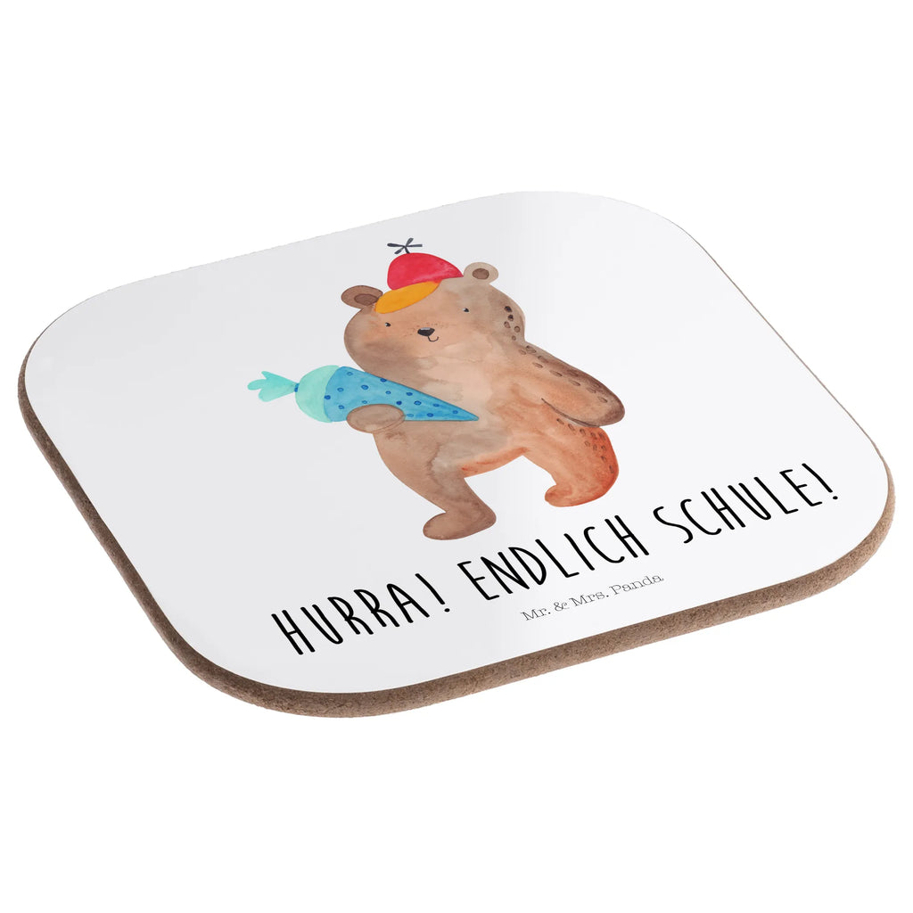 Square coaster bear School cone Untersetzer Gläser, Untersetzer aus Holz, Glasuntersetzer, Getränkeuntersetzer, Untersetzer für Gläser, Bierdeckel, Holzuntersetzer, Untersetzer Design, Tassen Untersetzer, Untersetzer Holz, Untersetzer, Korkuntersetzer, Bär, Teddy, Teddybär, Schultüte, Erster Schultag Geschenk, Einschulung Geschenk, Grundschule, Schule Geschenk, Schulbeginn, Bär Motiv, Schulanfang