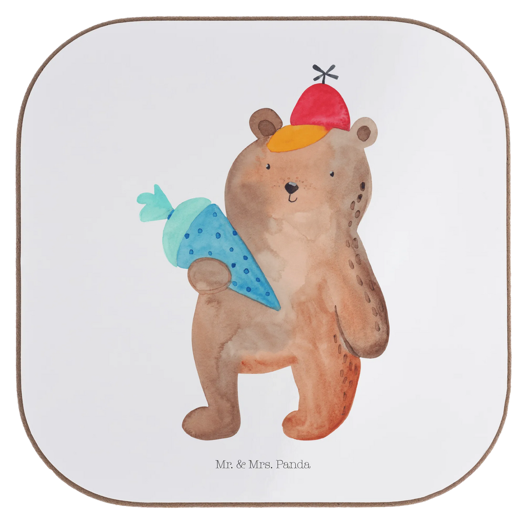 Square coaster bear School cone Untersetzer Gläser, Untersetzer aus Holz, Glasuntersetzer, Getränkeuntersetzer, Untersetzer für Gläser, Bierdeckel, Holzuntersetzer, Untersetzer Design, Tassen Untersetzer, Untersetzer Holz, Untersetzer, Korkuntersetzer, Bär, Teddy, Teddybär, Schultüte, Erster Schultag Geschenk, Einschulung Geschenk, Grundschule, Schule Geschenk, Schulbeginn, Bär Motiv, Schulanfang