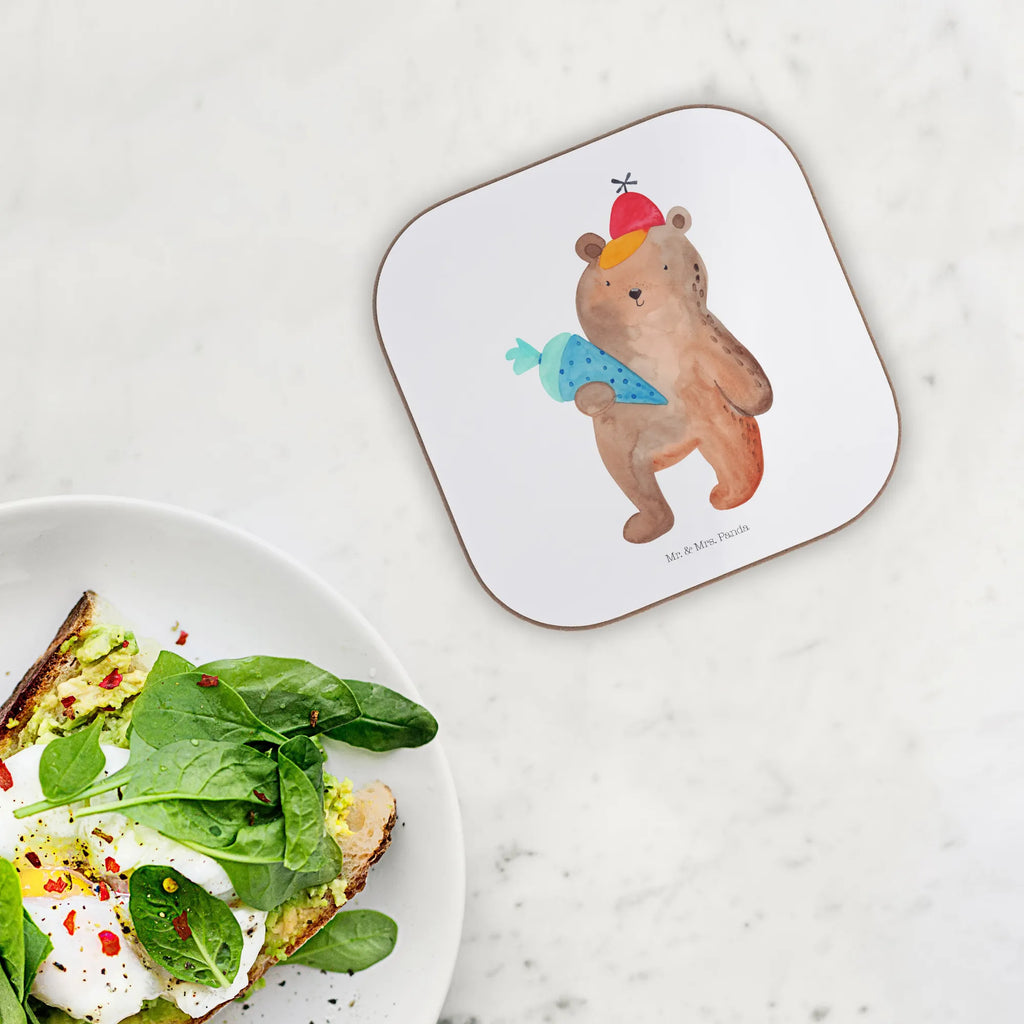 Square coaster bear School cone Untersetzer Gläser, Untersetzer aus Holz, Glasuntersetzer, Getränkeuntersetzer, Untersetzer für Gläser, Bierdeckel, Holzuntersetzer, Untersetzer Design, Tassen Untersetzer, Untersetzer Holz, Untersetzer, Korkuntersetzer, Bär, Teddy, Teddybär, Schultüte, Erster Schultag Geschenk, Einschulung Geschenk, Grundschule, Schule Geschenk, Schulbeginn, Bär Motiv, Schulanfang