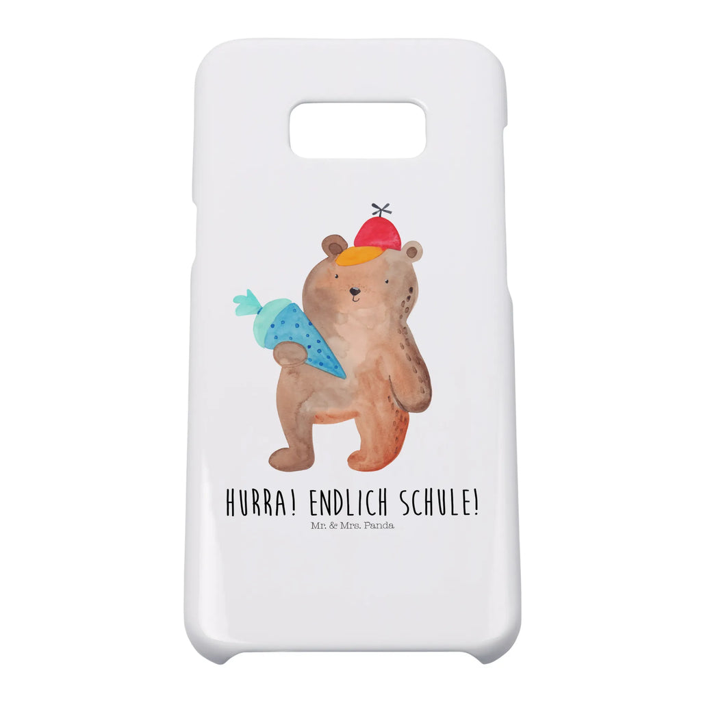 Phone case bear School cone cover, Iphone 10, mobile cover, mobile phone case, Iphone X, case, mobile phone, bear, teddy, teddy bear, cuddly toy, First day of school gift, Bear motif, Starting school, School enrolment gift, School bag, Primary school, School gift