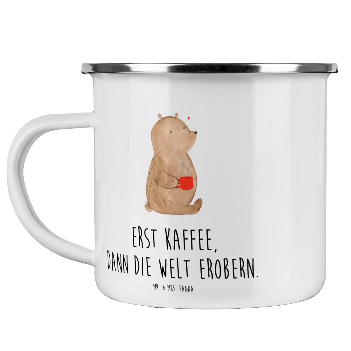 Camping Emaille Tasse Bär Kaffee Haferl, emaillebecher, metallbecher, Reisebecher, Motivtasse, Emaille Tasse, Tasse Emaille, Teetasse, Outdoor Tasse, Pott, Outdoor Becher, Teebecher, wandertasse, blechbecher, wanderbecher, reisetasse, Emailletasse, Kaffeepott, Blechtasse, Campingbecher, Campingtasse, becher emaille, outdoortasse, Emaille Becher, Teddy, Bär, Teddybär, Kaffee, Welt Retten, Coffee, Morgenroutine, Guten Morgen, Motivation, Welt Erobern, Bären