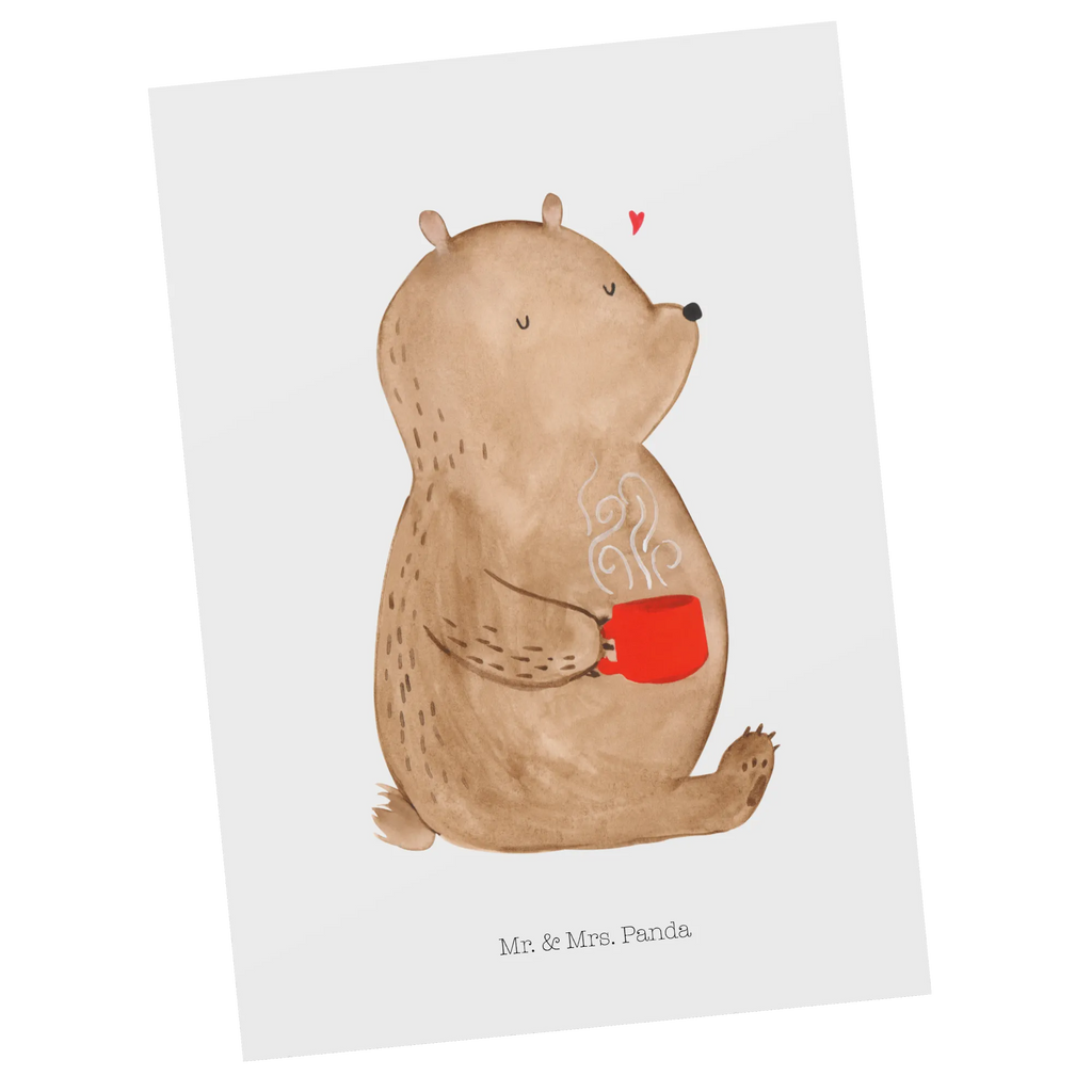 Postcard bear Coffee einzelkarte, Designkarte, Motivkarte, Ansichtskarte, Kunstkarten, Ansichtskarten, Grußkarte, Postkarte, Fotokarte, kunstkarte, Postkarten, spruchkarte, bildkarte, Teddy, Teddybär, Bär, Kaffee, Bären, Welt Retten, Welt Erobern, Morgenroutine, Coffee, Guten Morgen, Motivation