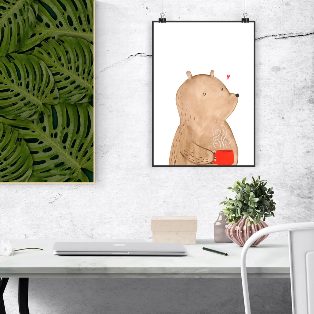 Poster bear Coffee Wandbild, Wanddekoration, wandkunst, Mr. & Mrs. Panda Poster, wanddruck, kunst für die wand, Deko Bild, Designposter, Poster, kunstdruck poster, Wandposter, wanddeko, Wanddeko Bild, drucke, kunstposter, Wandschmuck, Posterdruck, Bild für Wand, Plakat, grafikposter, Kunstdruck, Bild, Teddybär, Bär, Teddy, Kaffee, Welt Erobern, Morgenroutine, Guten Morgen, Coffee, Bären, Motivation, Welt Retten