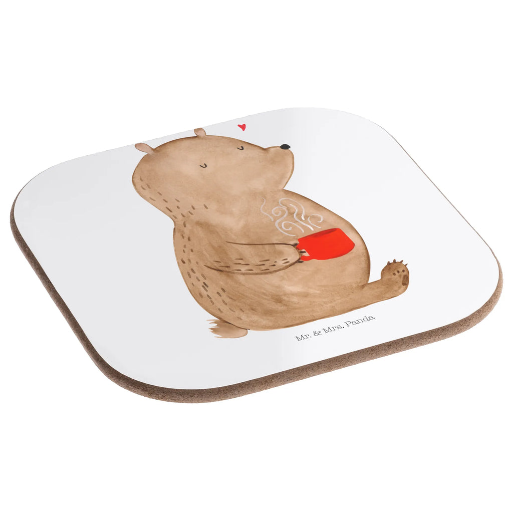 Quadratische Untersetzer Bär Kaffee Holzuntersetzer, Bierdeckel, Untersetzer, Untersetzer Design, Untersetzer Gläser, Untersetzer Holz, Glasuntersetzer, Korkuntersetzer, Tassen Untersetzer, Untersetzer aus Holz, Getränkeuntersetzer, Untersetzer für Gläser, Bär, Teddy, Teddybär, Coffee, Welt erobern, Kaffee, Welt retten, guten Morgen, Motivation, Morgenroutine, Bären