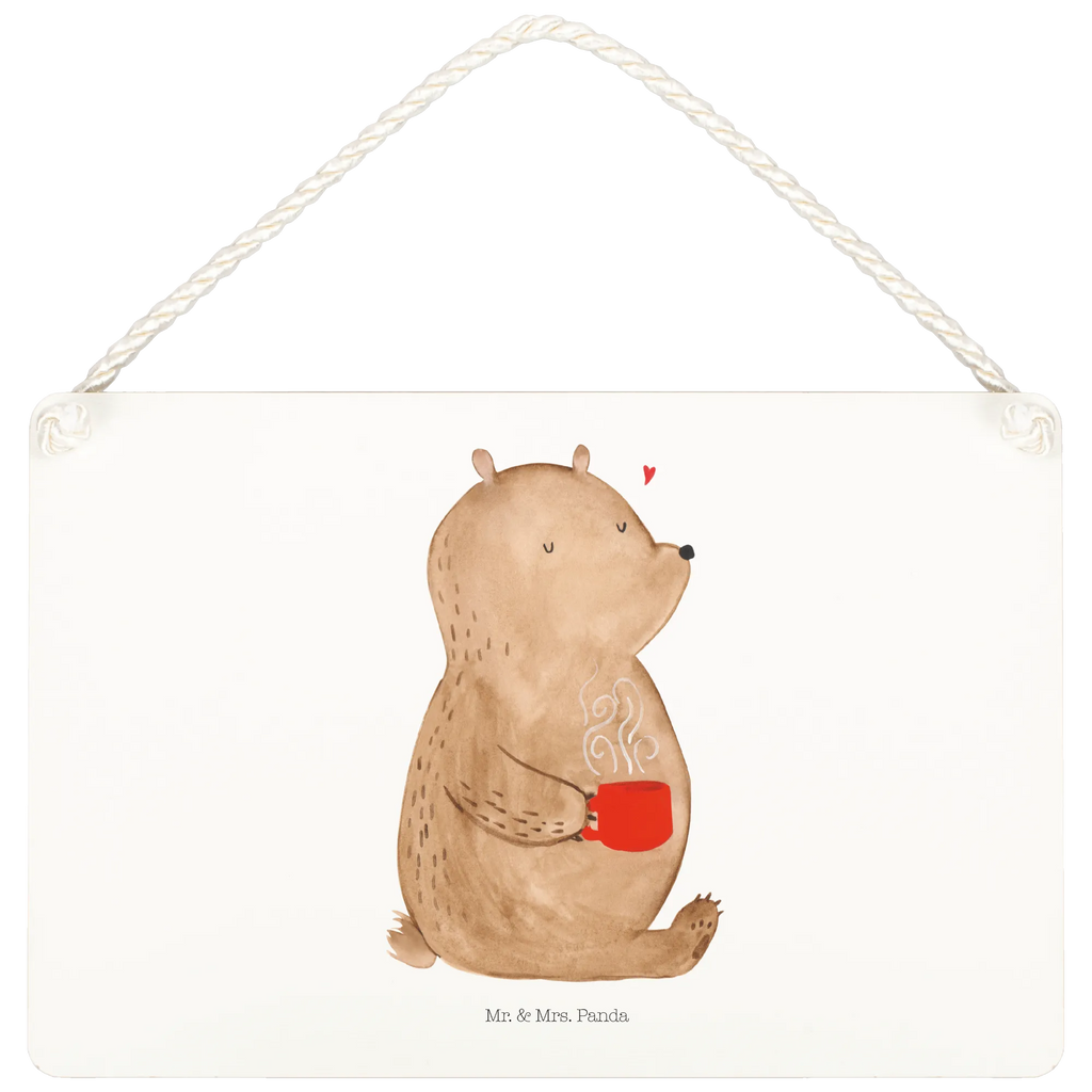 Decorative sign bear Coffee Schild mit Spruch, sprüche schild, Holztafel, Türschild Familie, hängeschild, wandhänger, Dekoschild, Türschild, Schild, Wandschild, Deko Schild, dekoration schild, Badschild, holzbild, Deko Wandtafel, dekoschilder, Küchenschild, Holzschild, dekotafel, Motivschild, wandtafel, Spruchschild, Teddybär, Teddy, Bär, Coffee, Kaffee, Guten Morgen, Morgenroutine, Motivation, Bären, Welt Erobern, Welt Retten