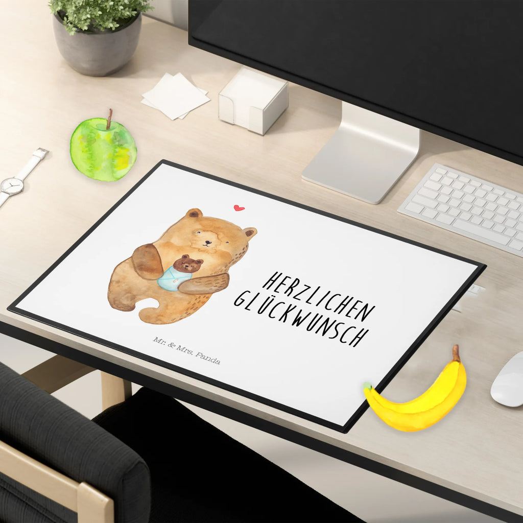Schreibtischunterlage Bär Baby tischpad, schreibtischunterlage, arbeitsmatte, schreibauflagen, tischmatte, arbeitsunterlage, tischpads, tischauflage, Tischunterlage, Schreibtisch Matte, Schreibunterlage, schreibtischauflagen, tischauflagen, Schreibtisch Unterlagen, schreibmatte, Schreibtischauflage, tischmatten, schreibtischmatte, schreibtischunterlagen, schreibauflage, pultunterlage, Teddy, Teddybär, Bär, Nichte, Täufling, Eltern, Mutter, Neffe, Enkelin, Glückwunsch, Geburtstag, Geburt, Baby, Taufe, Enkel
