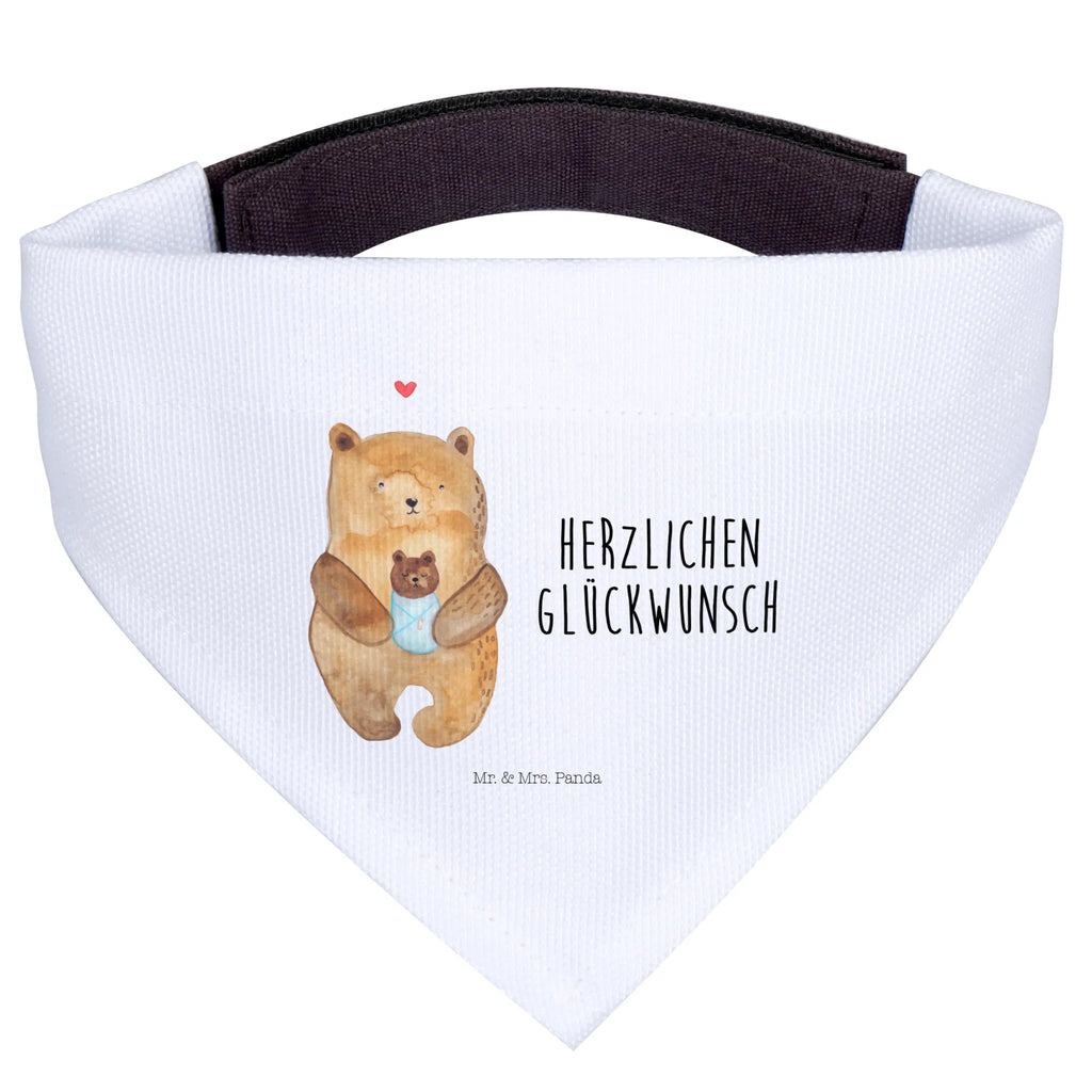 Hundehalstuch Bär Baby Mittel, Halstuch, Hunde, Mittelgroße Hunde, Tuch, Hundehalstuch, Teddybär, Teddy, Bär, Täufling, Glückwunsch, Enkel, Enkelin, Nichte, Mutter, Baby, Taufe, Eltern, Geburt, Neffe, Geburtstag