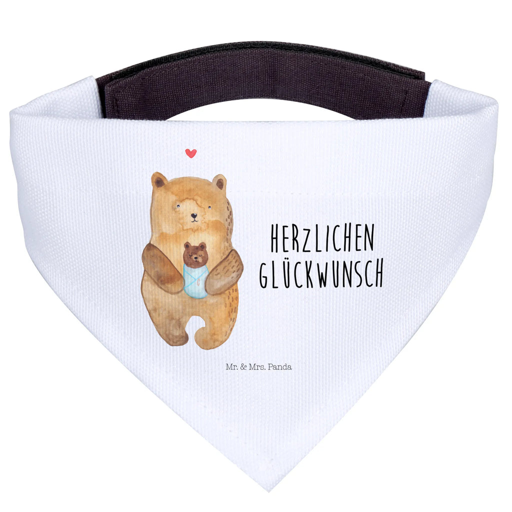 Hundehalstuch Bär Baby Mittel, Halstuch, Hunde, Mittelgroße Hunde, Tuch, Hundehalstuch, Teddybär, Teddy, Bär, Täufling, Glückwunsch, Enkel, Enkelin, Nichte, Mutter, Baby, Taufe, Eltern, Geburt, Neffe, Geburtstag