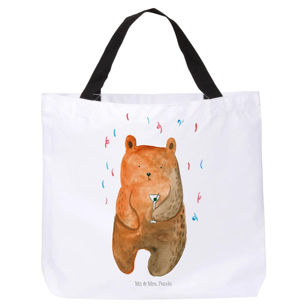 Shopper Bär Party Freizeittasche, Shopper, Schulbeutel, Alltagstasche, Schultasche, Tasche, Strandtasche, Tragebeutel, Einkaufsbeutel, Einkaufstasche, Beutel, Bär, Teddy, Teddybär, Abfeiern, Gute Laune, Feiern, Geburtstagsgeschenk, Geschenk, Mitbringsel, Party, Lustig, Geburtstag