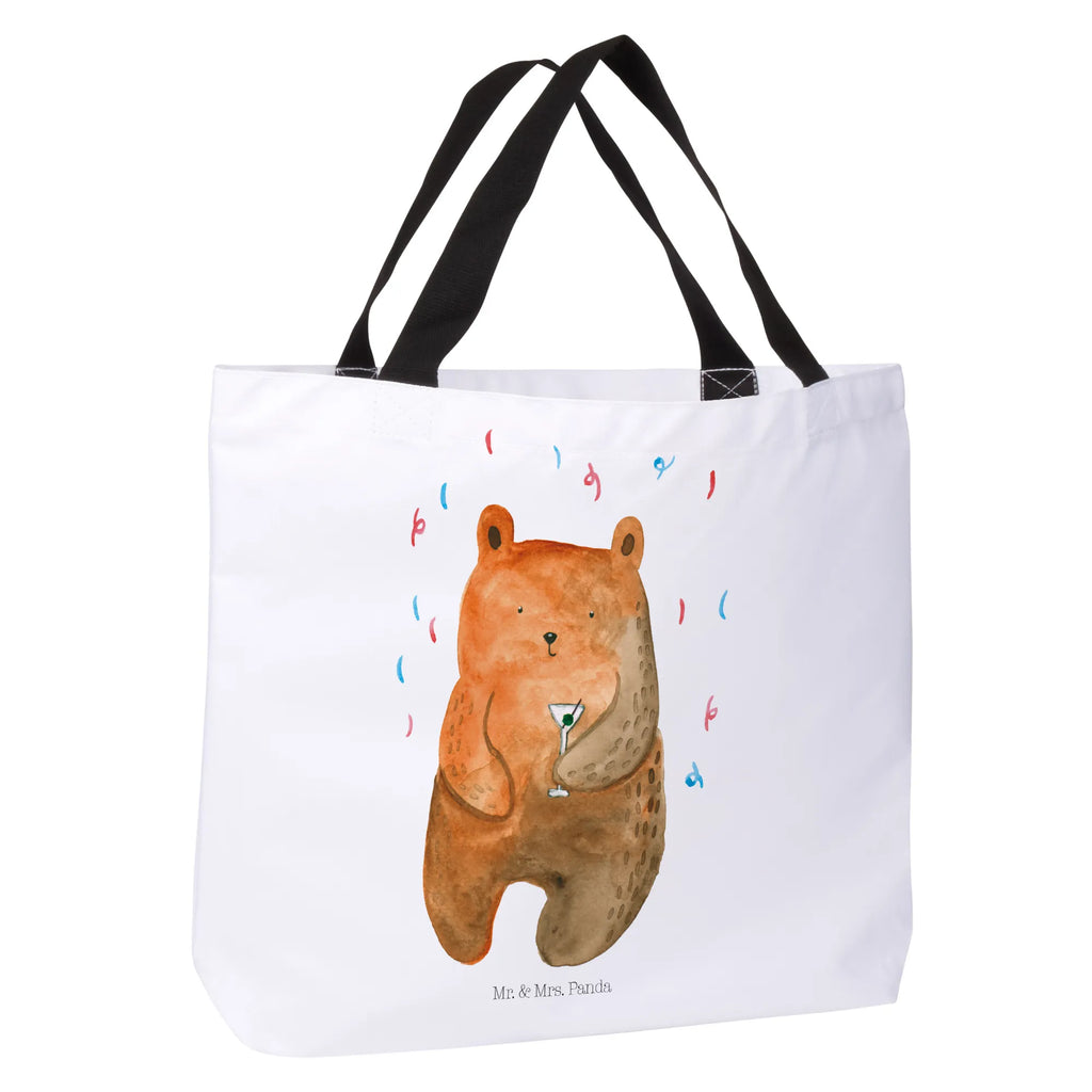Shopper Bär Party Freizeittasche, Shopper, Schulbeutel, Alltagstasche, Schultasche, Tasche, Strandtasche, Tragebeutel, Einkaufsbeutel, Einkaufstasche, Beutel, Bär, Teddy, Teddybär, Abfeiern, Gute Laune, Feiern, Geburtstagsgeschenk, Geschenk, Mitbringsel, Party, Lustig, Geburtstag