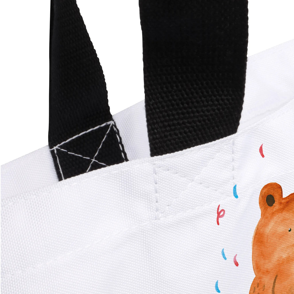Shopper Bär Party Freizeittasche, Shopper, Schulbeutel, Alltagstasche, Schultasche, Tasche, Strandtasche, Tragebeutel, Einkaufsbeutel, Einkaufstasche, Beutel, Bär, Teddy, Teddybär, Abfeiern, Gute Laune, Feiern, Geburtstagsgeschenk, Geschenk, Mitbringsel, Party, Lustig, Geburtstag