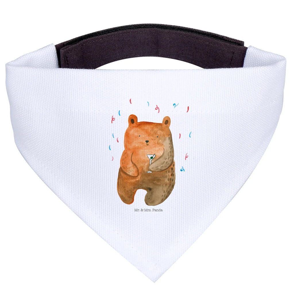 Chusta na szyję dla psa L Niedźwiedź Impreza Hundehalstuch, Halstuch, Mittelgroße Hunde, Mittel, Hunde, Tuch, Teddy, Bär, Teddybär, Gute Laune, Lustig, Feiern, Geburtstagsgeschenk, Mitbringsel, Geburtstag, Party, Abfeiern, Geschenk