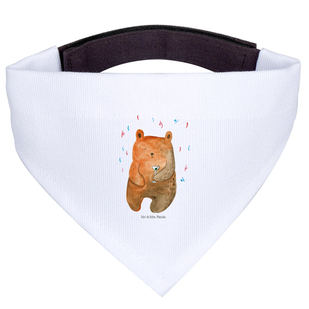 Chusta na szyję dla psa L Niedźwiedź Impreza Hundehalstuch, Halstuch, Mittelgroße Hunde, Mittel, Hunde, Tuch, Teddy, Bär, Teddybär, Gute Laune, Lustig, Feiern, Geburtstagsgeschenk, Mitbringsel, Geburtstag, Party, Abfeiern, Geschenk