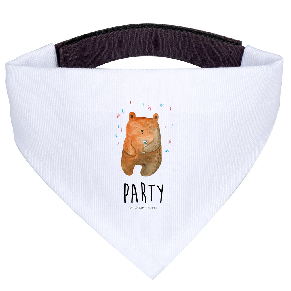 Chusta na szyję dla psa L Niedźwiedź Impreza Hundehalstuch, Halstuch, Mittelgroße Hunde, Mittel, Hunde, Tuch, Teddy, Bär, Teddybär, Gute Laune, Lustig, Feiern, Geburtstagsgeschenk, Mitbringsel, Geburtstag, Party, Abfeiern, Geschenk