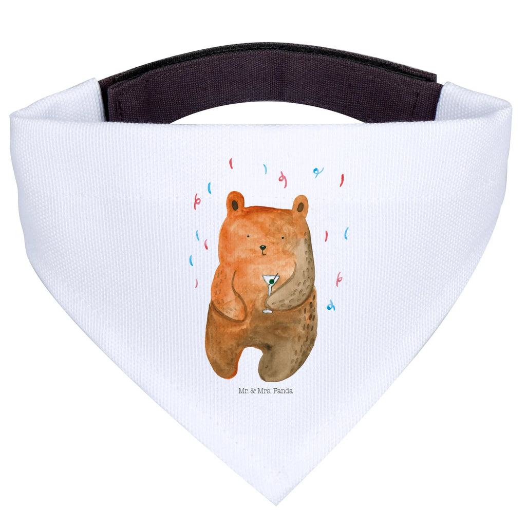 Chusta na szyję dla psa L Niedźwiedź Impreza Hundehalstuch, Halstuch, Mittelgroße Hunde, Mittel, Hunde, Tuch, Teddy, Bär, Teddybär, Gute Laune, Lustig, Feiern, Geburtstagsgeschenk, Mitbringsel, Geburtstag, Party, Abfeiern, Geschenk