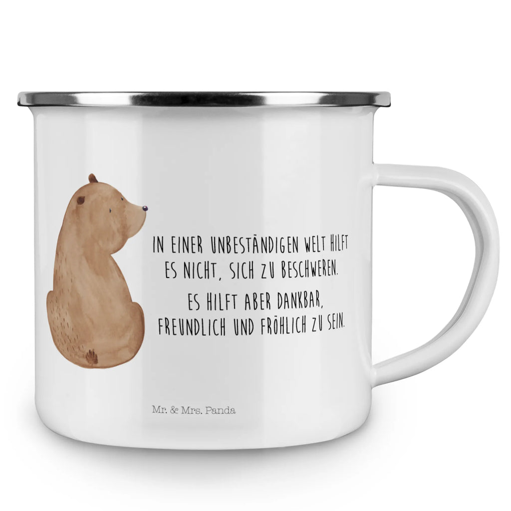 Enamel camping mug bear shoulder look lightweight camping mug, enamel drinking mug, enamel camping cup, backpacking mug, tin coffee cup, camp coffee mug, camper mug, metal cup, metal camping mug, adventure mug, bushcraft mug, steel mug for camping, campfire mug, travel mug, stainless steel drinking cup, camping metal cup, outdoor cup, camping mug, hiking mug, enamel mug, bear, teddy, teddy bear, cuddly toy, world view, motivation, self-esteem, bear love, wisdom, bears