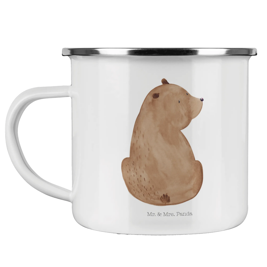 Enamel camping mug bear shoulder look lightweight camping mug, enamel drinking mug, enamel camping cup, backpacking mug, tin coffee cup, camp coffee mug, camper mug, metal cup, metal camping mug, adventure mug, bushcraft mug, steel mug for camping, campfire mug, travel mug, stainless steel drinking cup, camping metal cup, outdoor cup, camping mug, hiking mug, enamel mug, bear, teddy, teddy bear, cuddly toy, world view, motivation, self-esteem, bear love, wisdom, bears