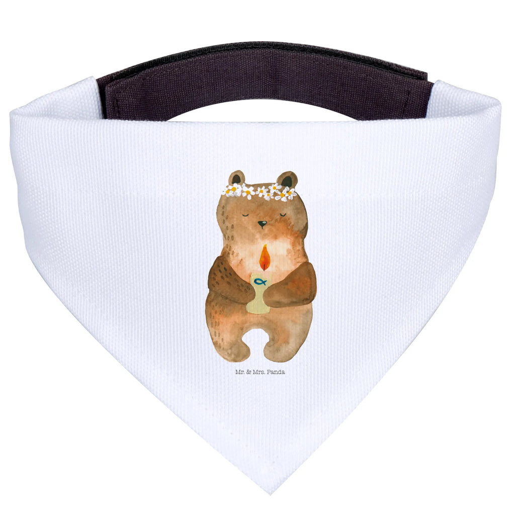 Chusta na szyję dla psa L Niedźwiedź Komunia Hunde, Mittelgroße Hunde, Mittel, Hundehalstuch, Tuch, Halstuch, Teddybär, Teddy, Bär, Kommunion, Katholisch, Gottes Segen, Taufkerze