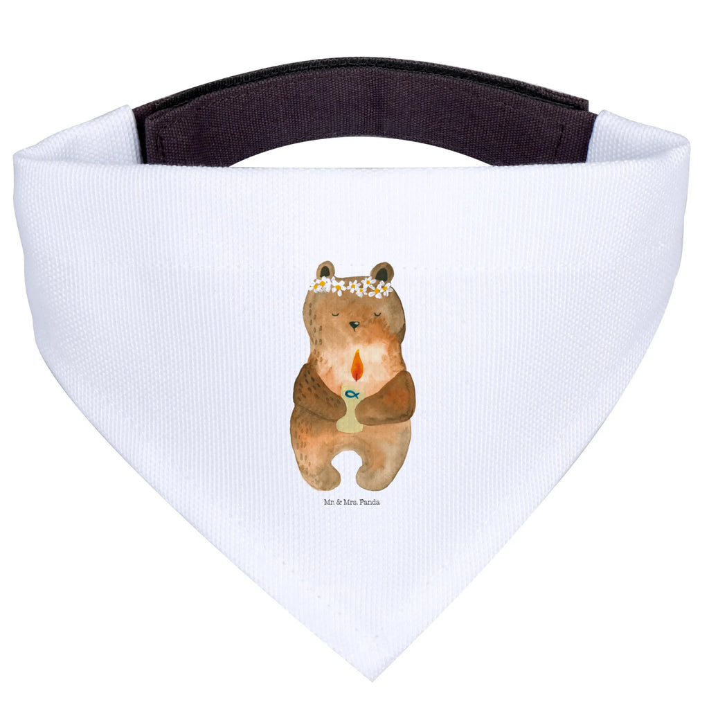 Chusta na szyję dla psa L Niedźwiedź Komunia Hunde, Mittelgroße Hunde, Mittel, Hundehalstuch, Tuch, Halstuch, Teddybär, Teddy, Bär, Kommunion, Katholisch, Gottes Segen, Taufkerze