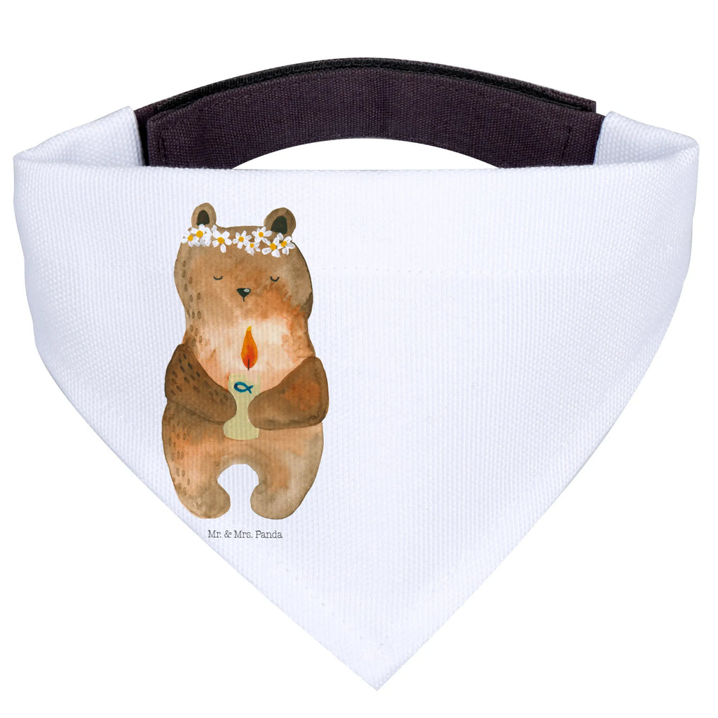 Chusta na szyję dla psa L Niedźwiedź Komunia Hunde, Mittelgroße Hunde, Mittel, Hundehalstuch, Tuch, Halstuch, Teddybär, Teddy, Bär, Kommunion, Katholisch, Gottes Segen, Taufkerze
