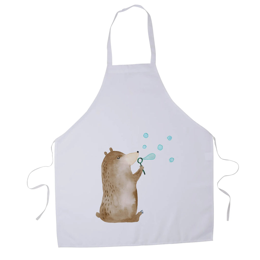 Apron bear soap bubbles kitchen apron, apron, baking, grill apron, baking apron, cooking apron, Cooking, bear, teddy, teddy bear, cuddly toy, Soap Bubbles Bear Funny Being Happy Sad Happy