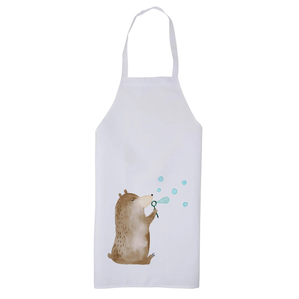 Apron bear soap bubbles kitchen apron, apron, baking, grill apron, baking apron, cooking apron, Cooking, bear, teddy, teddy bear, cuddly toy, Soap Bubbles Bear Funny Being Happy Sad Happy