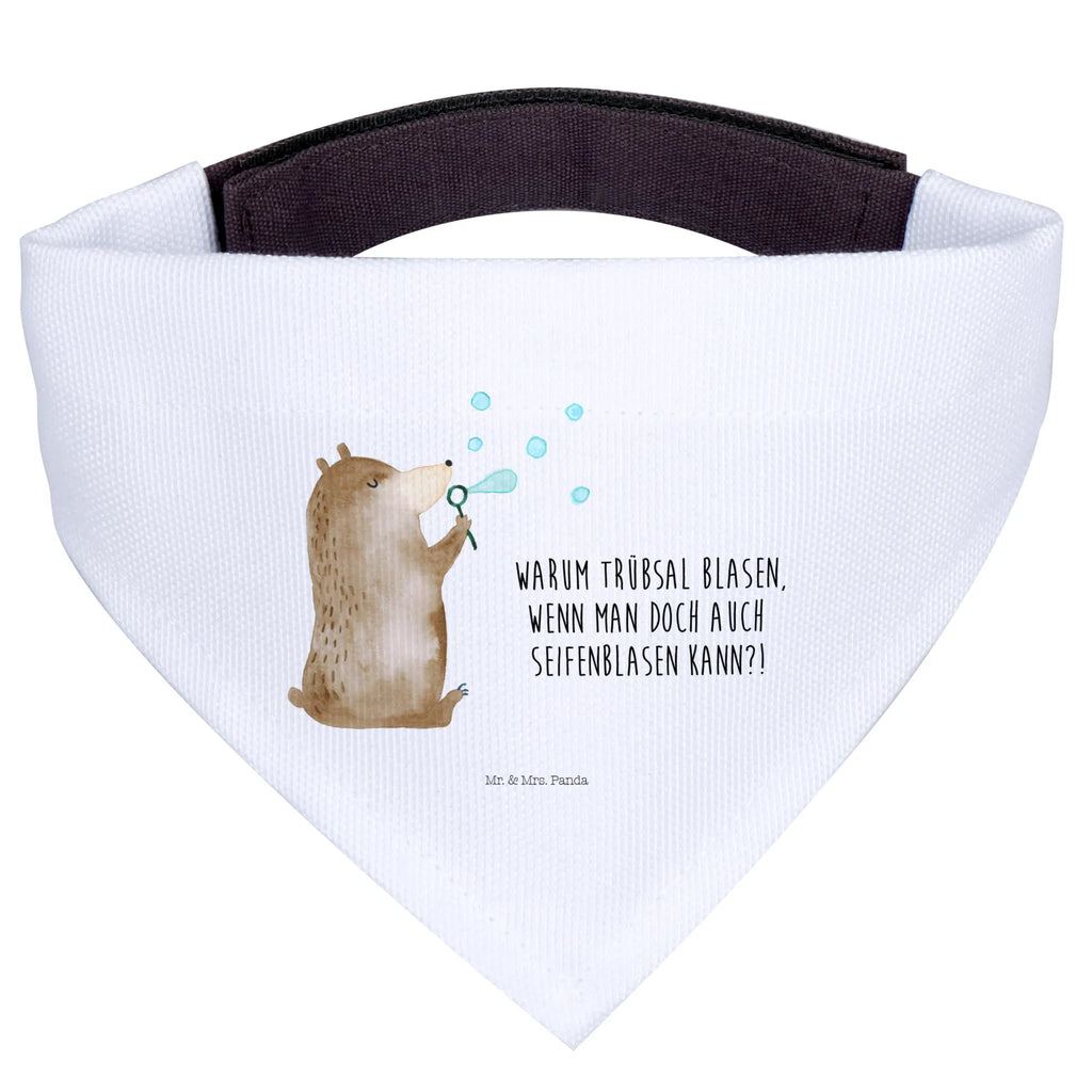 Chusta na szyję dla psa L niedźwiedź bańki mydlane Halstuch, Mittel, Tuch, Hunde, Mittelgroße Hunde, Hundehalstuch, Teddybär, Teddy, Bär, Seifenblasen Bär Lustig Sein Glücklich Traurig Happy