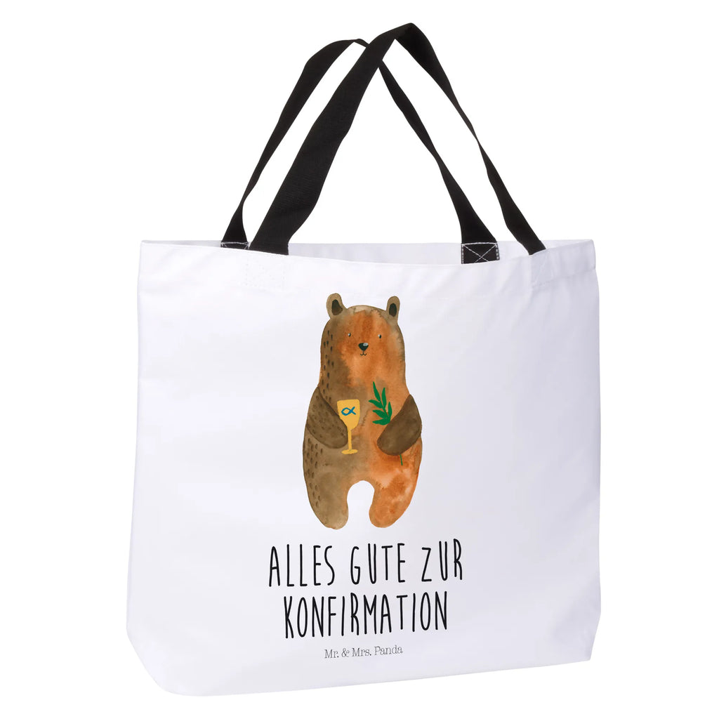 Shopper Konfirmation-Bär Einkaufsbeutel, Schulbeutel, Einkaufstasche, Beutel, Tasche, Shopper, Strandtasche, Tragebeutel, Freizeittasche, Alltagstasche, Schultasche, Bär, Teddy, Teddybär, Konfirmation, Gottesdienst, Kirche, evangelisch