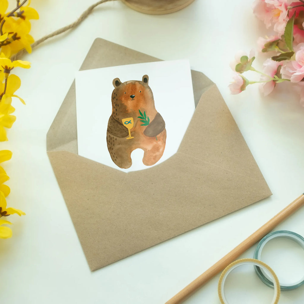 Greetings card bear confirmation Opa, Abschluss, Weihnachten, Hochzeit, Mädchen, Papa, Abitur, Einladungskarte, Freundin, Mama, Lieblingsmensch, Trauerkarte, Junge, Ostern, cool, Grußkarte, Karte, Oma, Hochzeitskarte, Aufmunterung, liebevoll, Glücklich, Freund, Geschenkideen, Taufe, Frau, Geburtstagskarte, witzig, Ansichtskarten, Beileid, Klappkarte, Glückwunschkarte, Teddy, Teddybär, Bär, Kirche, Gottesdienst, Konfirmation, evangelisch