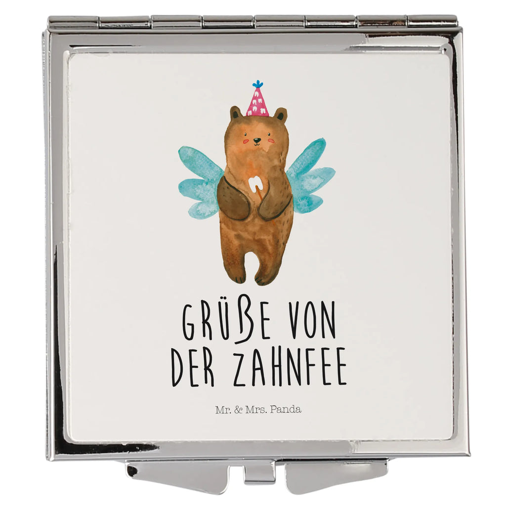 Handbag mirror bear tooth fairy handbag, mirror, make up, silver, make-up mirror, square, bear, teddy, teddy bear, cuddly toy, Tooth fairy, milk tooth, first tooth, fairy